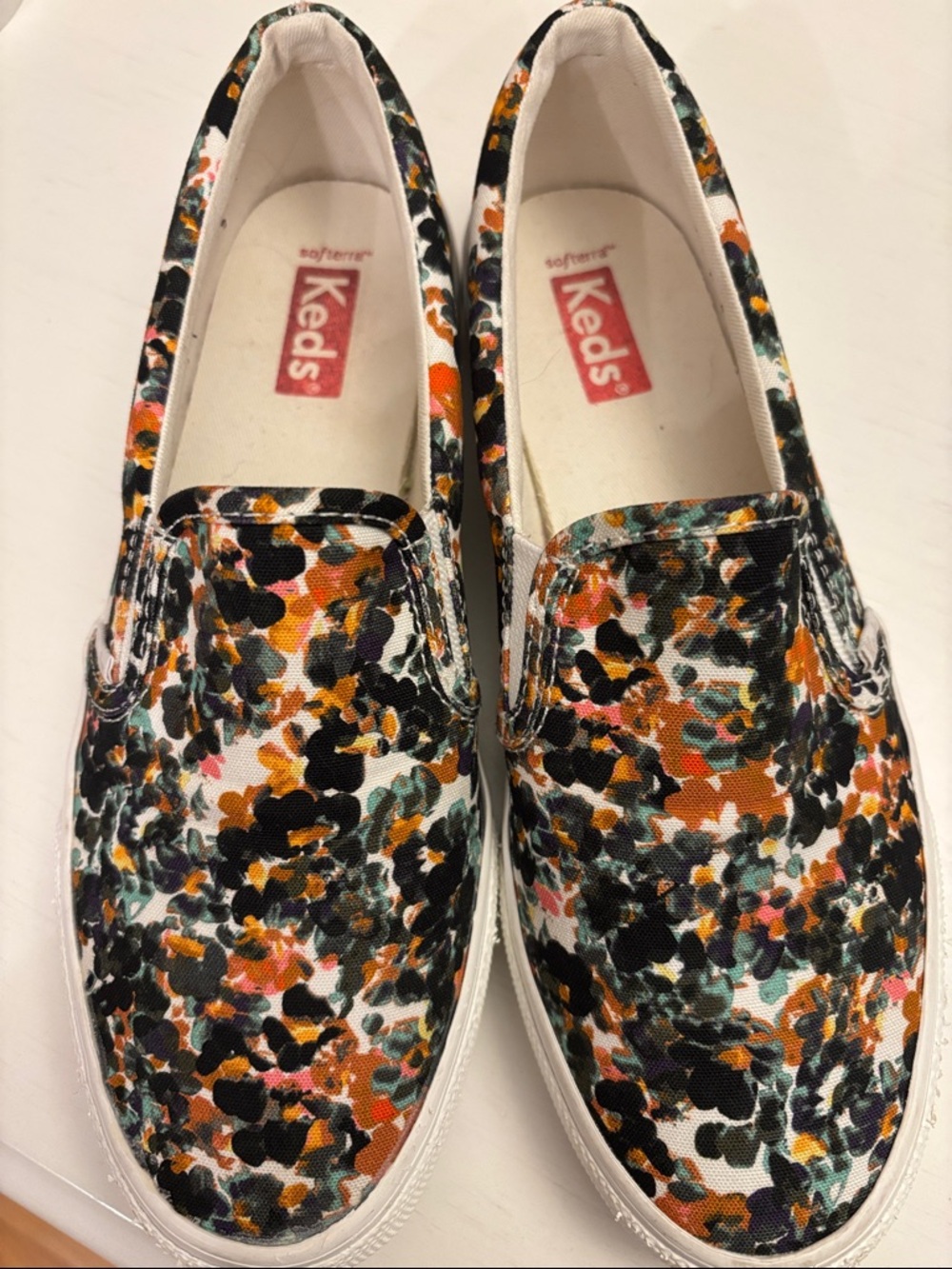Keds Multicolor Floral-Print Slip-On Sneakers